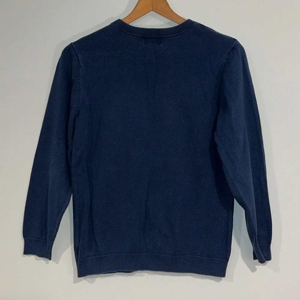 OLD NAVY Youth Boys XL V-Neck Navy Sweater Cotton Classic